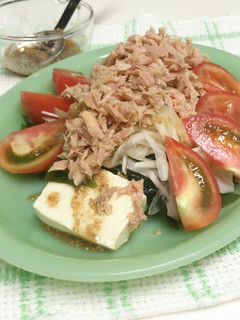 わかめと玉ねぎの中華風、豆腐サラダ-レシピのメイン写真