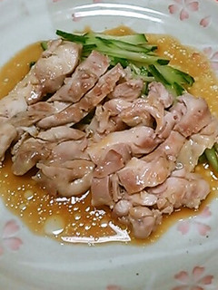 レンジで鶏の酒蒸し♡15分料理♡超簡単♡-レシピのメイン写真