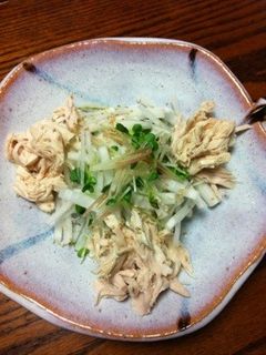大根とササミの和風さっぱりサラダ-レシピのメイン写真