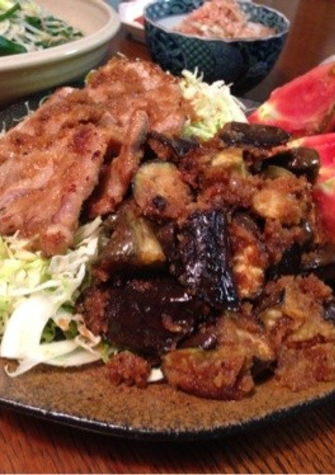 ご飯がすすむ！なすのしょうが焼き-レシピのメイン写真