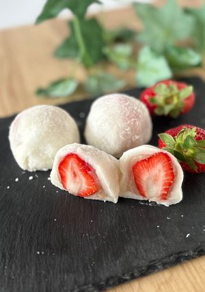レンジで簡単いちご大福-レシピのメイン写真
