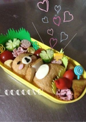 キャラ弁☆すやすやリラックマ弁当-レシピのメイン写真
