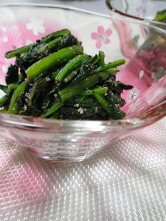 ほうれん草のゴマ味噌和え-レシピのメイン写真