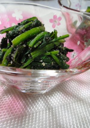 ほうれん草のゴマ味噌和え-レシピのメイン写真