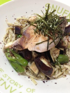 ゆかりパスタ 焼き野菜&ブリのせ-レシピのメイン写真