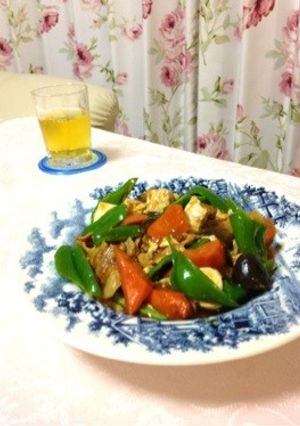 彩り野菜の麻婆豆腐-レシピのメイン写真