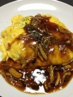 オムライス☆きのこたっぷりデミソース-レシピのメイン写真