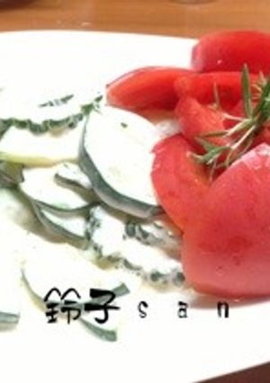 ゴーヤとズッキニーのツナサラダ-レシピのメイン写真