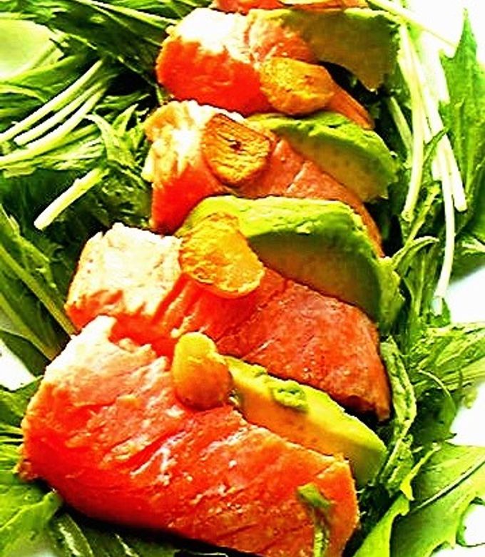 炙りサーモン♪焦がしニンニクソース by apple001 【クックパッド