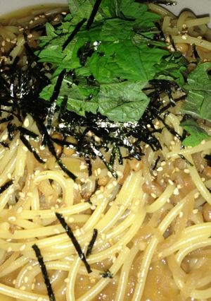 コク旨な、納豆スパゲッティ-レシピのメイン写真