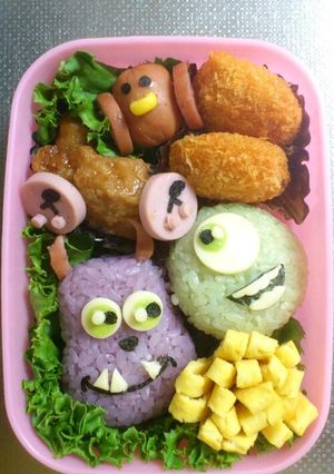 簡単!!!マイク&サリーキャラ弁-レシピのメイン写真