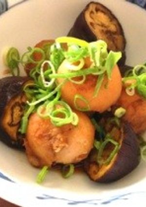 簡単★夏野菜の茄子と冷凍里芋の煮物-レシピのメイン写真