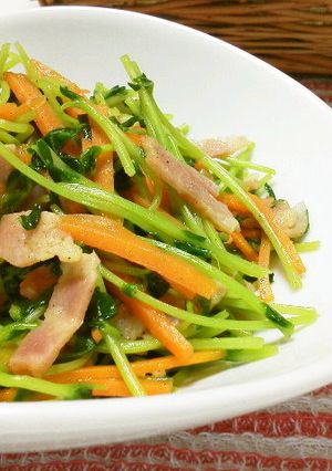 パパッと！豆苗炒め-レシピのメイン写真