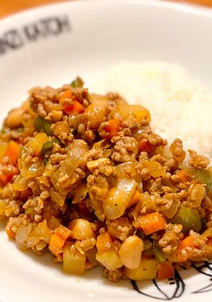 大豆入り★ルーなしトマト缶なし！簡単キーマカレー-レシピのメイン写真