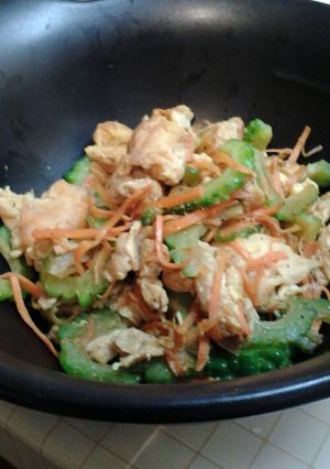 riikﾝ宅のゴーヤと麩イリチー♪-レシピのメイン写真