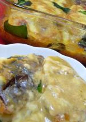 ☆秋刀魚とポテトのカレークリームグラタン☆-レシピのメイン写真