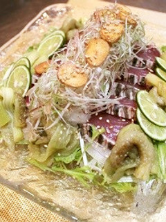 焼なすとカツオの薬味たっぷりポン酢サラダ-レシピのメイン写真