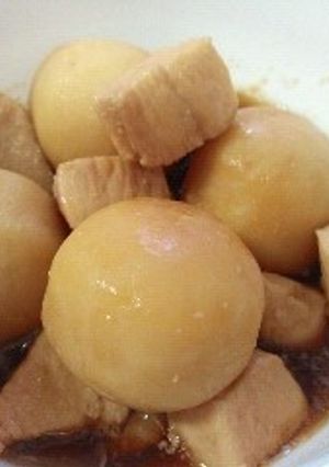 母から学んだ。さといも、鶏肉で簡単煮物-レシピのメイン写真