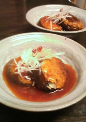 椎茸ハンバーグの甘酢あんかけ-レシピのメイン写真