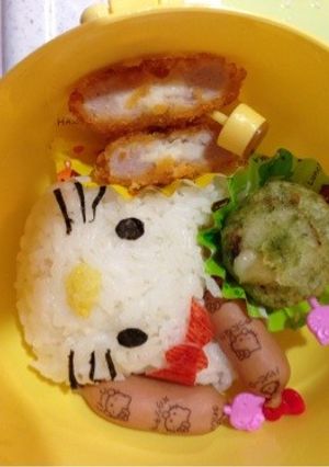 キャラ弁 キティちゃん-レシピのメイン写真