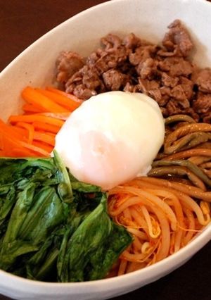 ゆーまい菜（油麦菜）を使ったビビンバ！！-レシピのメイン写真