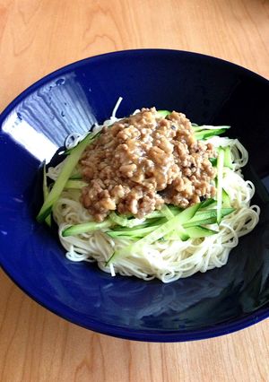簡単♪肉味噌de素麺-レシピのメイン写真