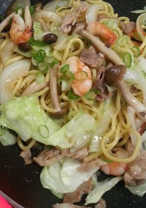 やはり旨かった(笑)チャンポン★焼そば♪-レシピのメイン写真