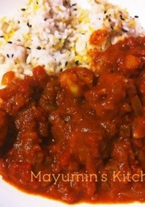 時短簡単に本格的トマトカレー！-レシピのメイン写真