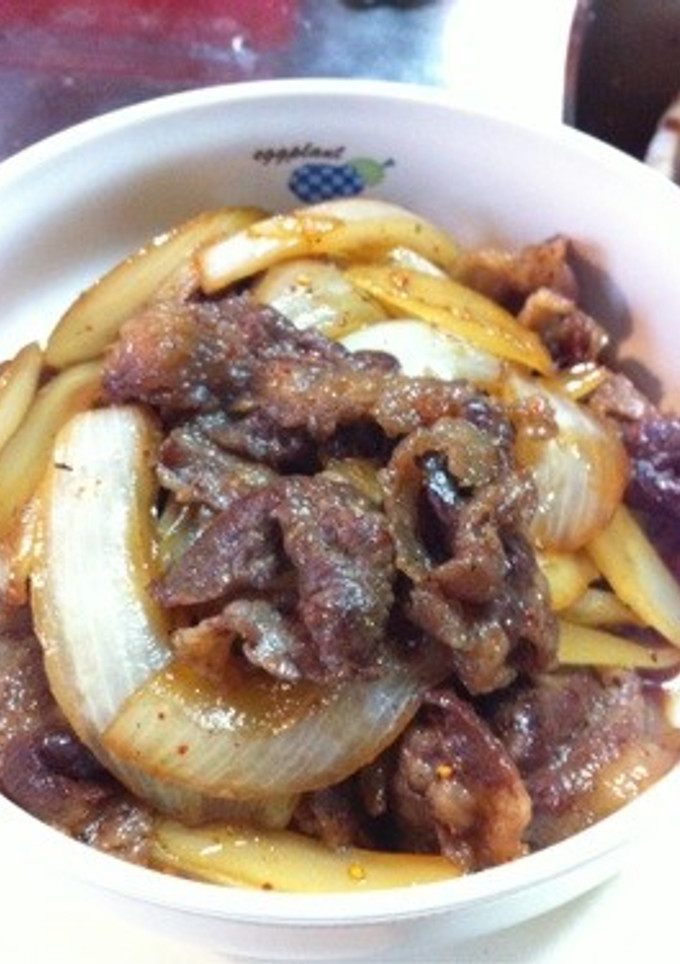牛肉とタマネギの甘辛煮-レシピのメイン写真