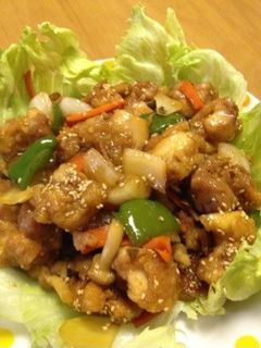 鶏肉と野菜の甘辛炒め-レシピのメイン写真