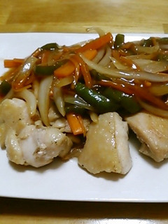 鶏塩焼きの甘酢野菜あんかけ-レシピのメイン写真