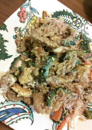 夏全開♪カレー風味のゴーヤチャンプル-レシピのメイン写真