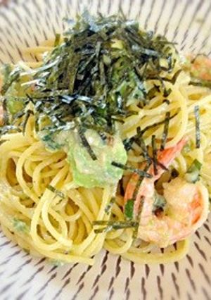 海老とアボカドのたらこスパゲティ-レシピのメイン写真