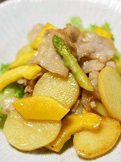 コリンキーと豚バラのバター醤油炒め-レシピのメイン写真