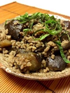 なすと挽肉の甘辛煮-レシピのメイン写真