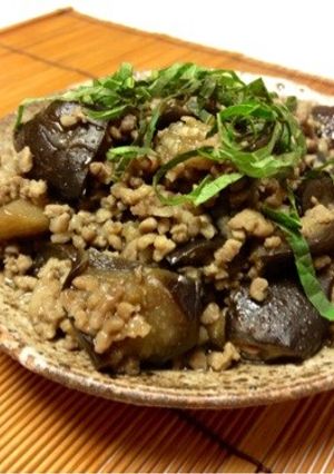 なすと挽肉の甘辛煮-レシピのメイン写真