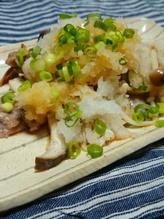 豚肉ときのこのさっぱりおろしポン酢。-レシピのメイン写真