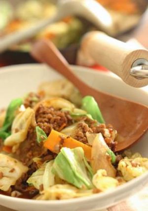 野菜と挽肉のコチュジャン炒め-レシピのメイン写真