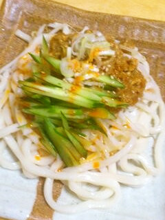 簡単♪汁なし坦々うどん-レシピのメイン写真