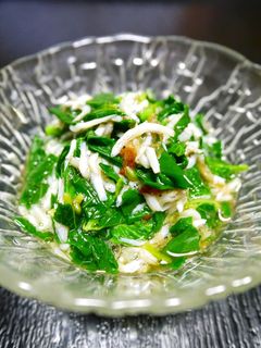 夏野菜☆モロヘイヤとしらすのめんつゆ和え-レシピのメイン写真