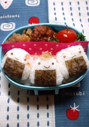 お弁当に簡単☆丸・三角・四角なおにぎり君-レシピのメイン写真