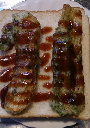 なんかおいしい！ちくわの天ぷらトースト◎-レシピのメイン写真