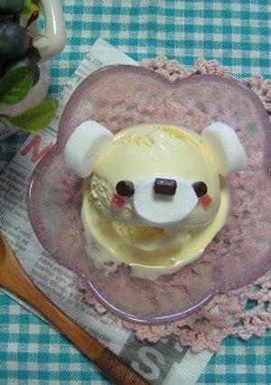 超簡単デコアイスくまちゃん☆-レシピのメイン写真