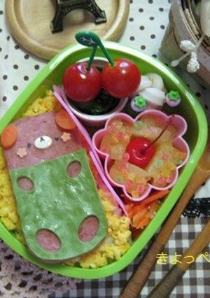 スパムワンワン☆キャラ弁-レシピのメイン写真
