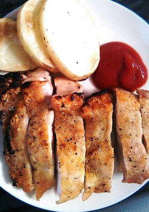 超簡単!サクッとジューシーなグリルチキン-レシピのメイン写真