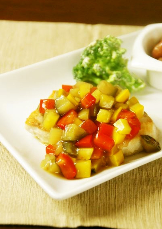 めかじきソテー、夏野菜の和風あんかけ-レシピのメイン写真