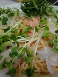 明太子とイカのパスタ-レシピのメイン写真