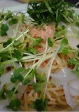 明太子とイカのパスタ-レシピのメイン写真