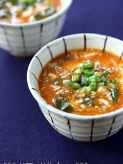 ふるふる豆腐とひき肉のピリ辛スープ-レシピのメイン写真