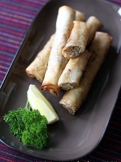 クミンポークとガーキンのエスニック春巻き-レシピのメイン写真